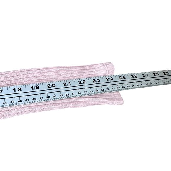 Reformation Crop Top Women’s Small Pink Ribbed Pullover Lightweight Long Sleeve - Picture 9 of 10